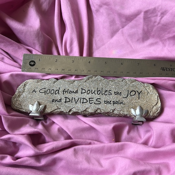 Carson Accents Artstone By Carson A Good Friend Doubles The Joy And Divides The Pain Poshmark